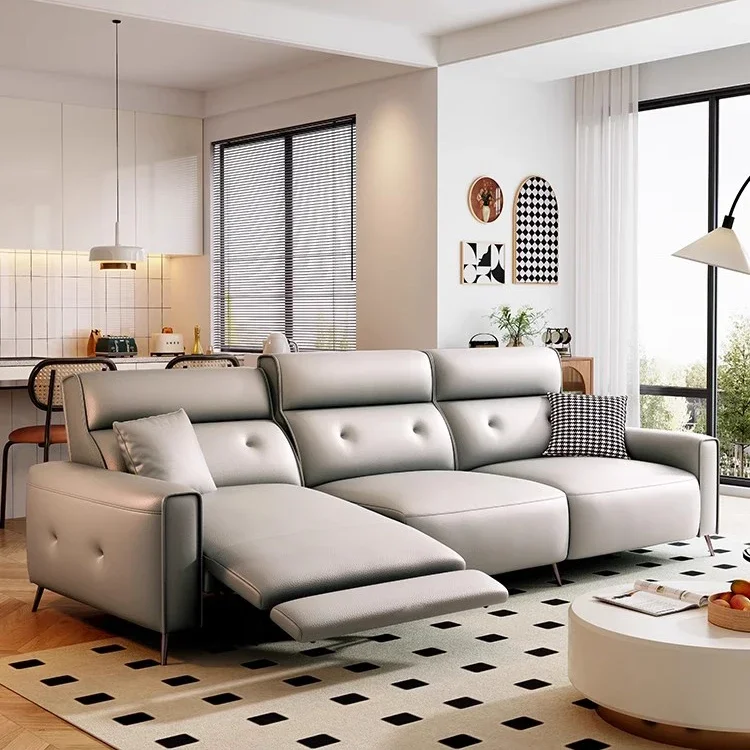 

For American Style Top Quality Luxury Leather Sofa Set Furniture Power Electric Sofa Reclinable Sets for Living Room