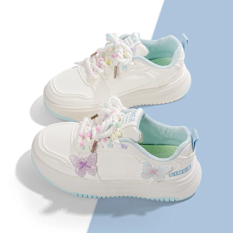 2025 Chhildren Casual Shoes for Girls Autumn New Fashion Korean Style Soft Bottom Anti-slippery Versatile Princess Sneakers