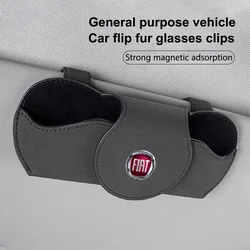 Car Sun Visor Glasses Storage Box Sunglasses Case Holder For Fiat Ducato 500 500L Panda Grande Punto Lancia Musa Accessories
