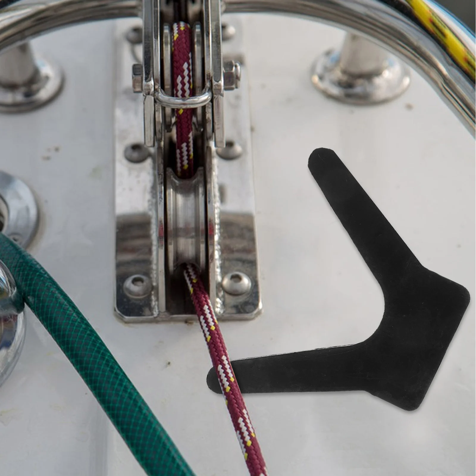 

2pcs Boat Trailer Bow Stop Block V-Shaped Rubber For Yacht Kayak Marine Fishing Boat Parts Accessories Replacement