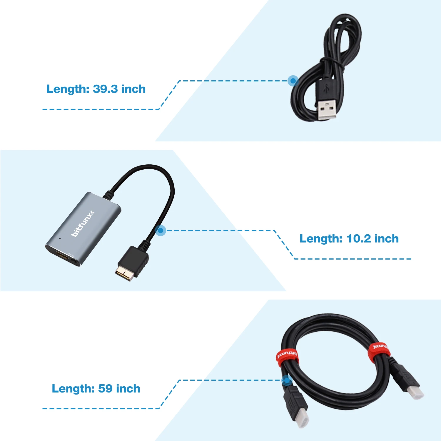 BitFunx HDMI-compatible Converter Adapter With RGB to YPbPr Switch For PlayStation 1/2 PS1/PS2 Game Consoles