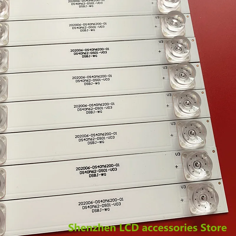 345มม.LED 40X B40C61 202006-DS40M6200-01 DS40M62-DS01-V03อลูมิเนียม100% ใหม่ LCD TV Backlight บาร์