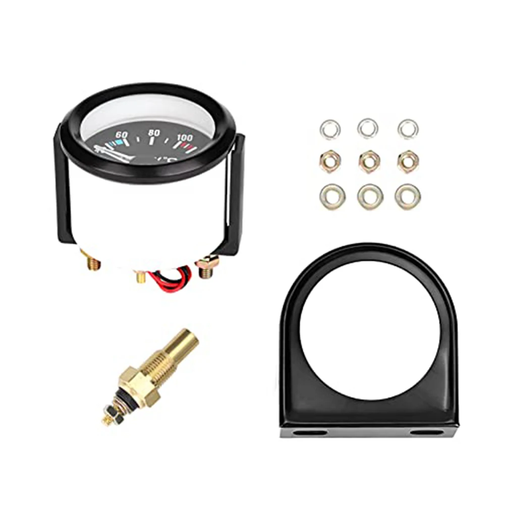 52mm Water Gauge 2 Inch Temperature Gauge Bright LED Display Fits Various Car Models Accurate Water Temperature Gauge