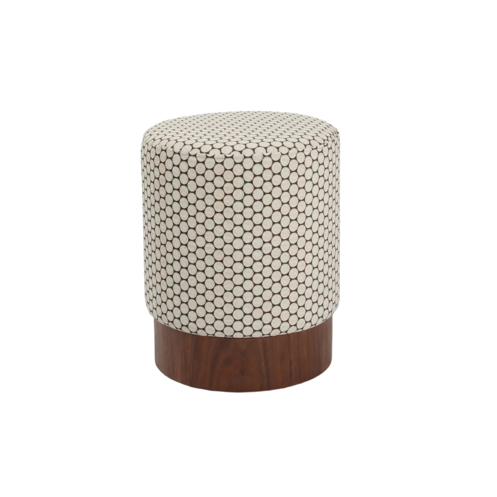 Good Quality Eco-Friendly Modern Small Round Low Fabric Velvet Bar Stool Living Room Stool for Home Hotel