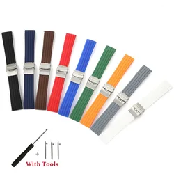 18mm 20mm 22mm 24mm Quick Release Silicone Watch Strap Sport Waterproof Watch Band Universal Watch Bracelet with Tool