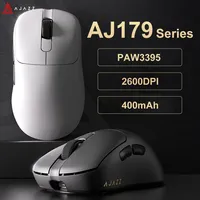 AJAZZ AJ179 PRO PAW3395 Lightweight Wired Wireless Mouse with Magnetic Charging Base Ergonomic Macro Gaming Mouse for PC Laptop