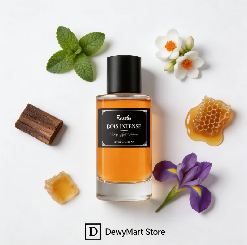 

Roxelis BOIS INTENSE Woody Mint Eau De Toilette, Long-Lasting Fresh Woody Floral Scent for Men, Daily Elegance