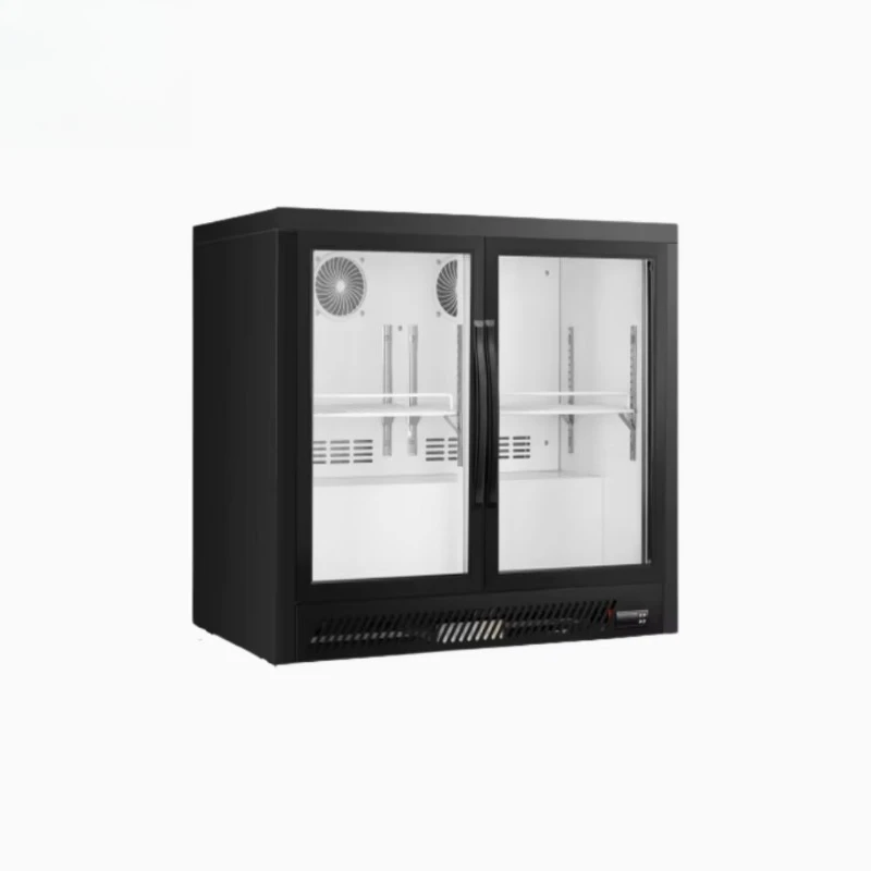 88L mini refrigerator with compressor and glass door cooler small capacity refrigeration equipment