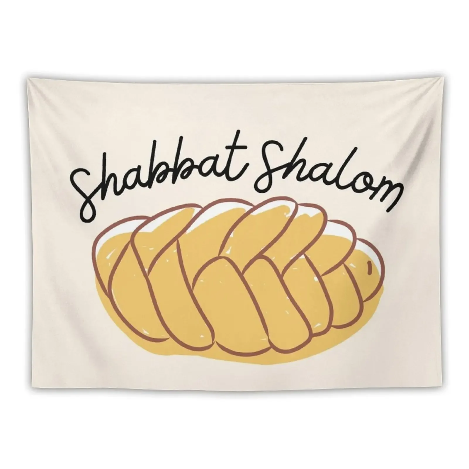 

Shabbat Shalom Challah Tapestry Carpet Wall Room Decor Aesthetic Decor Home Wall Mural Tapestry