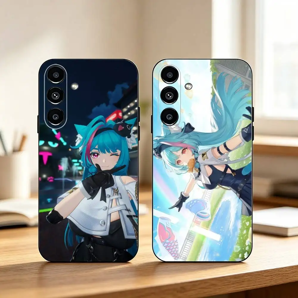 NTE Neverness to Everness  Phone Case Black Silicone Soft For Samsung Galaxy A73,A72,A71,A70,A53,A52,A51 Gift