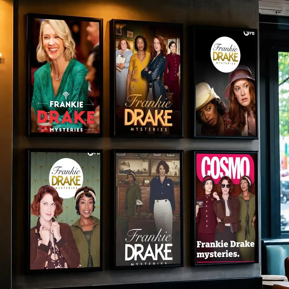tv series F-Frankie Drake Mysteries-S Poster Minimalist Wall Sticker for Cafe Office Bar Home Decor and Gift