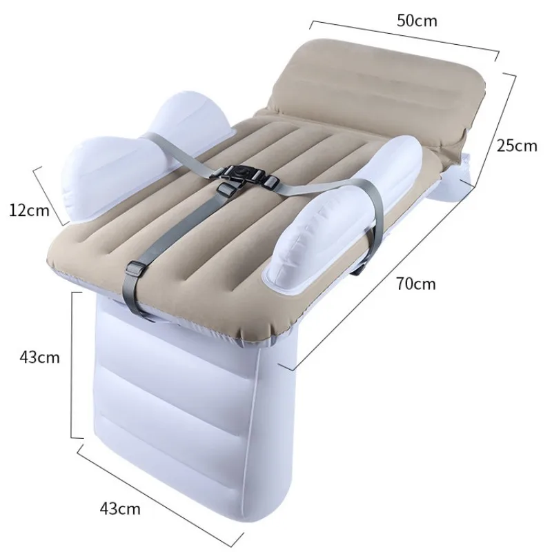 

Inflatable Portable Baby Bed for Travel, Plane Bed With Hand Pump With Triangular safety belt For Car Travel