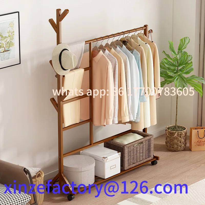 

Simple hanger Floor coat rack Bedroom Multifunctional home