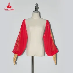 Costume di danza del ventre donna abbigliamento a maniche lunghe in Chiffon abbigliamento professionale per donna adulta cappotto con maniche di danza del ventre