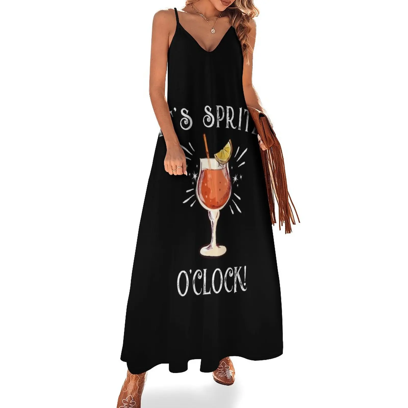 Amalfi Coast Italy _quot_It_s Spritz O_clock Limited Edition Active Sleeveless Dress Women's clothing summer dress woman 2024