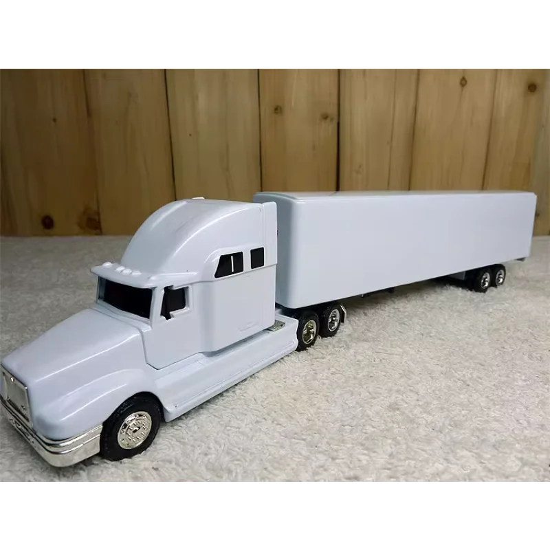 

Diecast ERTL 1:64 Scale SJ Trucks Pure White Heavy Truck Container Alloy Car Model Collectible Toy Gift Souvenir Display