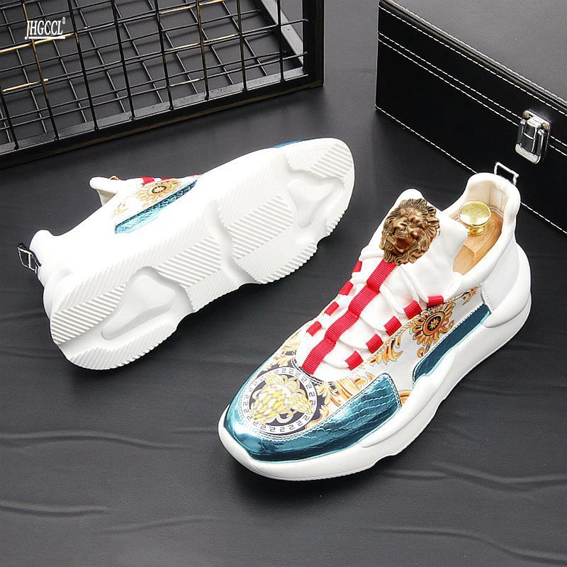 NEUE männer Casual Schuhe männer gedruckt trend casual schuhe sommer atmungsaktive turnschuhe tragen-beständig elastische schuhe A5