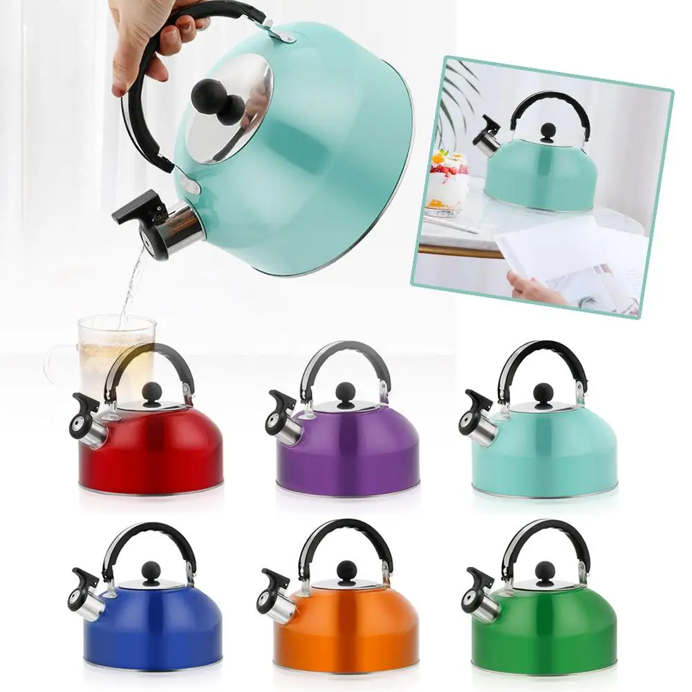 3L langlebig für Home Office Restaurant ergonomischer Griff Pfeifkessel Herd Gas Wasserkocher Teekessel Teekanne für Ausflüge