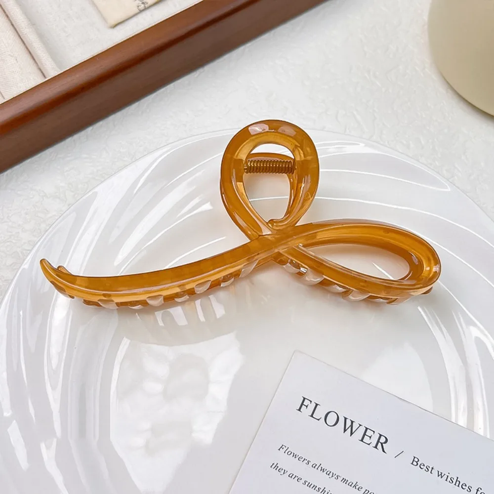 

Elegant Jelly Color Back Headband Hair Clips Bow Ornament Hairpin Headdress Girls