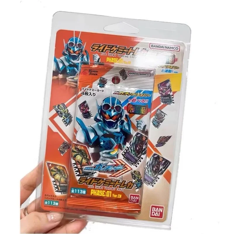 Bandai Original Kamen Rider Gotchard Ride Chemy Trading Card Phase 00 01 02 Change Card Supplement Pack Anime Toy Gifts