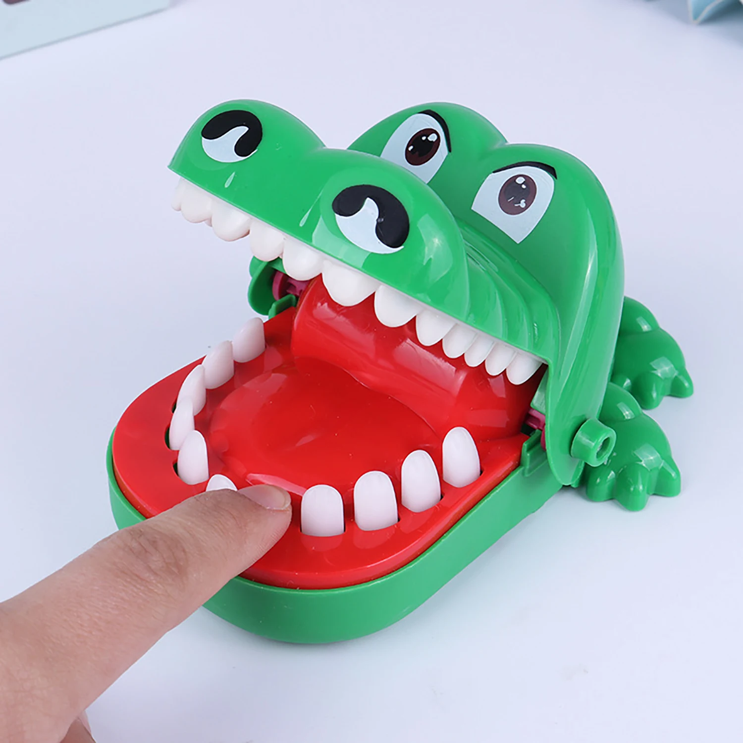 Krokodilbeetvingerspeelgoed, leuk truc en verrassing desktopspel, leuk speelgoed voor ouder-kind kinderen
