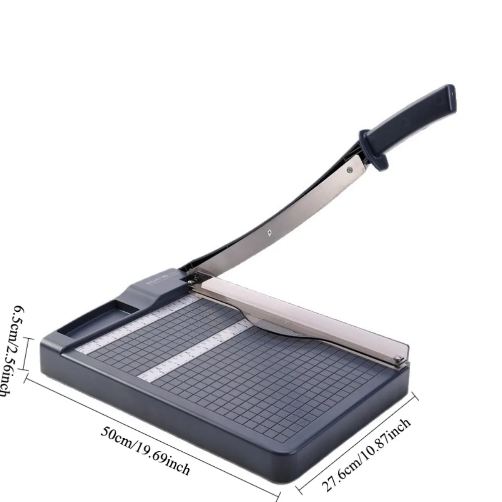 Taglierina Manuale Multifunzionale per Carta con Righello di Precisione, Trimmer per Carta per Foto, Scrapbooking e Forniture per Ufficio