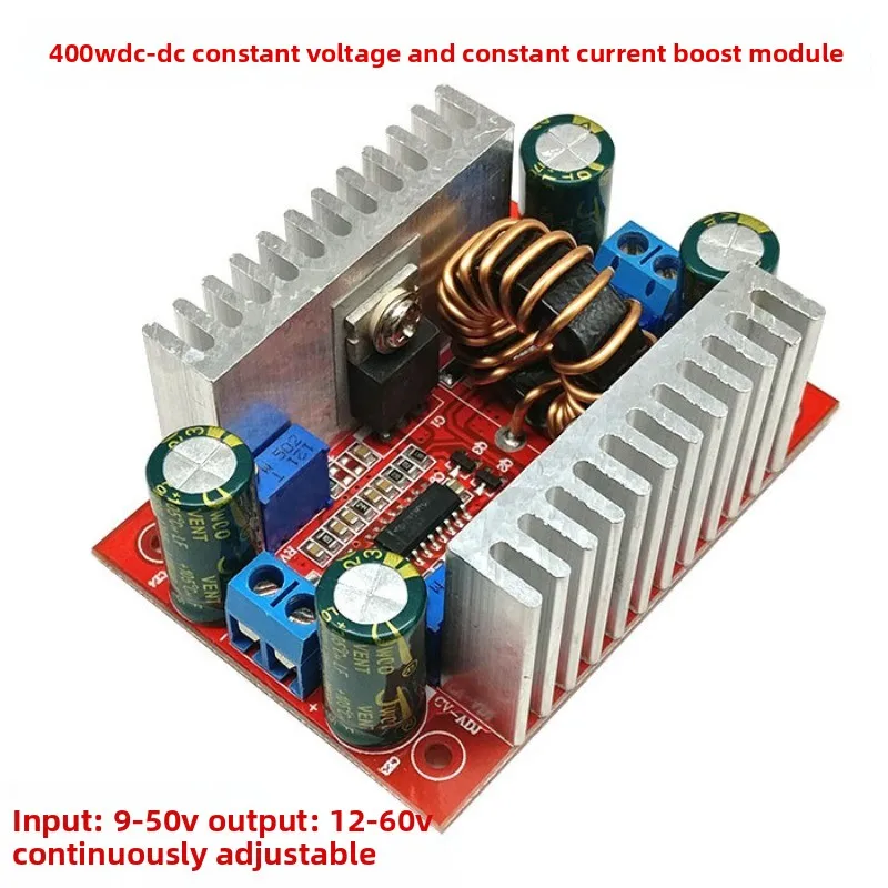 400W DC-DC Step-Up Converter Module, 9-50V to 12-60V Constant Voltage Current Boost Power Supply
