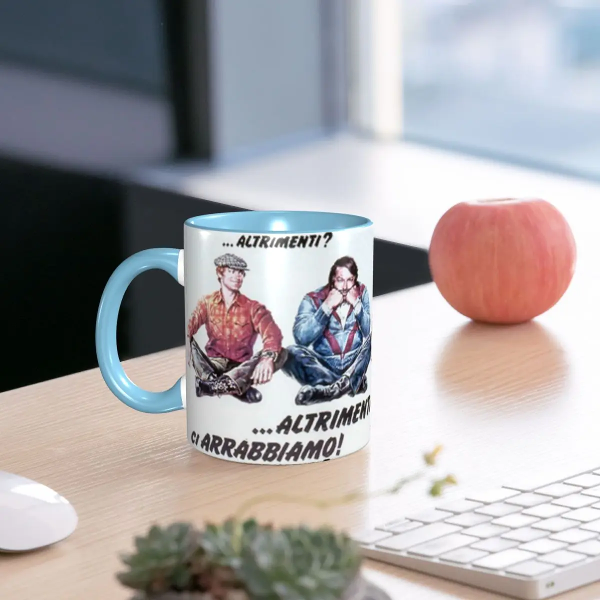 Maglietta Bud Spencer Terence Hill Mug Funny Ceramic Coffee Cups Tea Mugs Milk Cup Drinkware Gifts for Woman Man