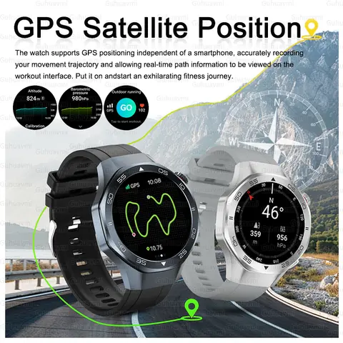 2025 New Watch 5 Pro High-end GPS Smartwatches Sapphire Glass Screen Build-in GPS Compass Men 3ATM Waterproof Sports Smart Watch