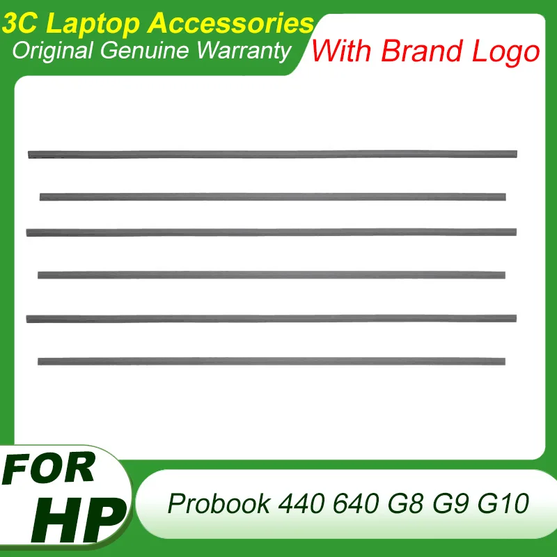 

New 1Pc/2Pcs Rubber Strip Laptop Bottom Shell Cover Foot Pad For HP ProBook 440 640 G8 G9 G10 Non-Slip Bumper Feet Strip Replace