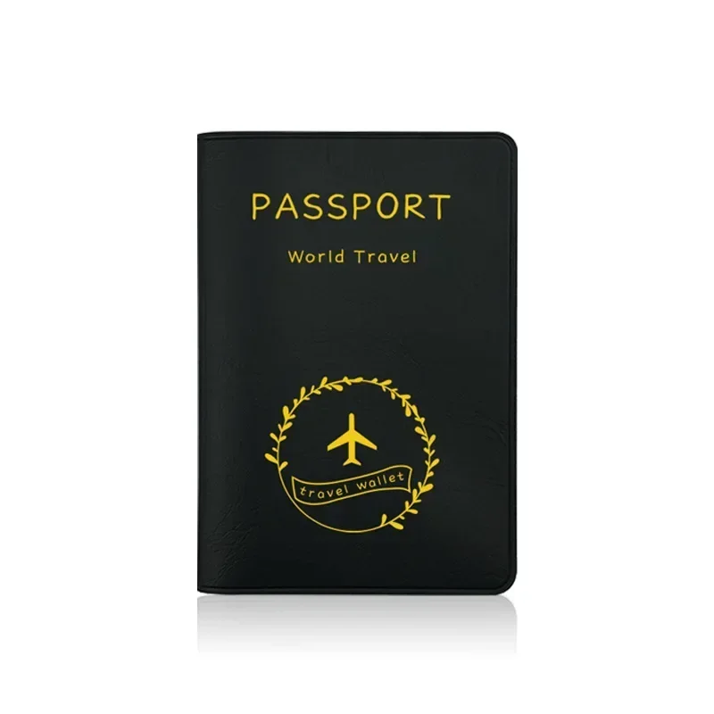 PU Leather Passport Cover with Card Holder  Men Women Travel and Weddings Passport Holder Wallet Travel Accessories