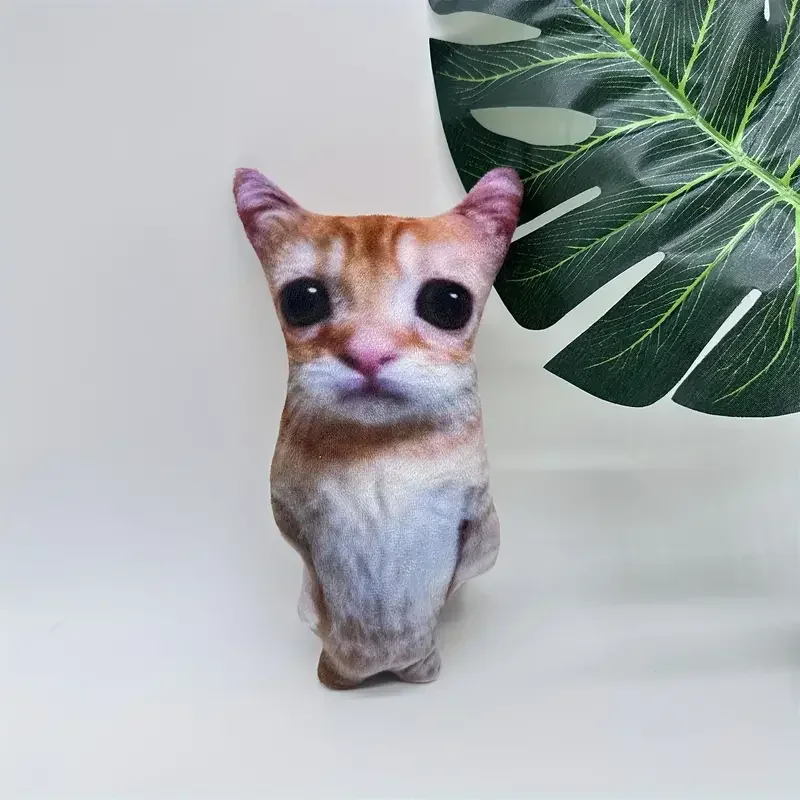Cute El Gato Cat Plush Toys Wowwow Cat Dolls Plushies Simulation Stuffed Animals Birthday Holiday Gift Kids Collectible Toy
