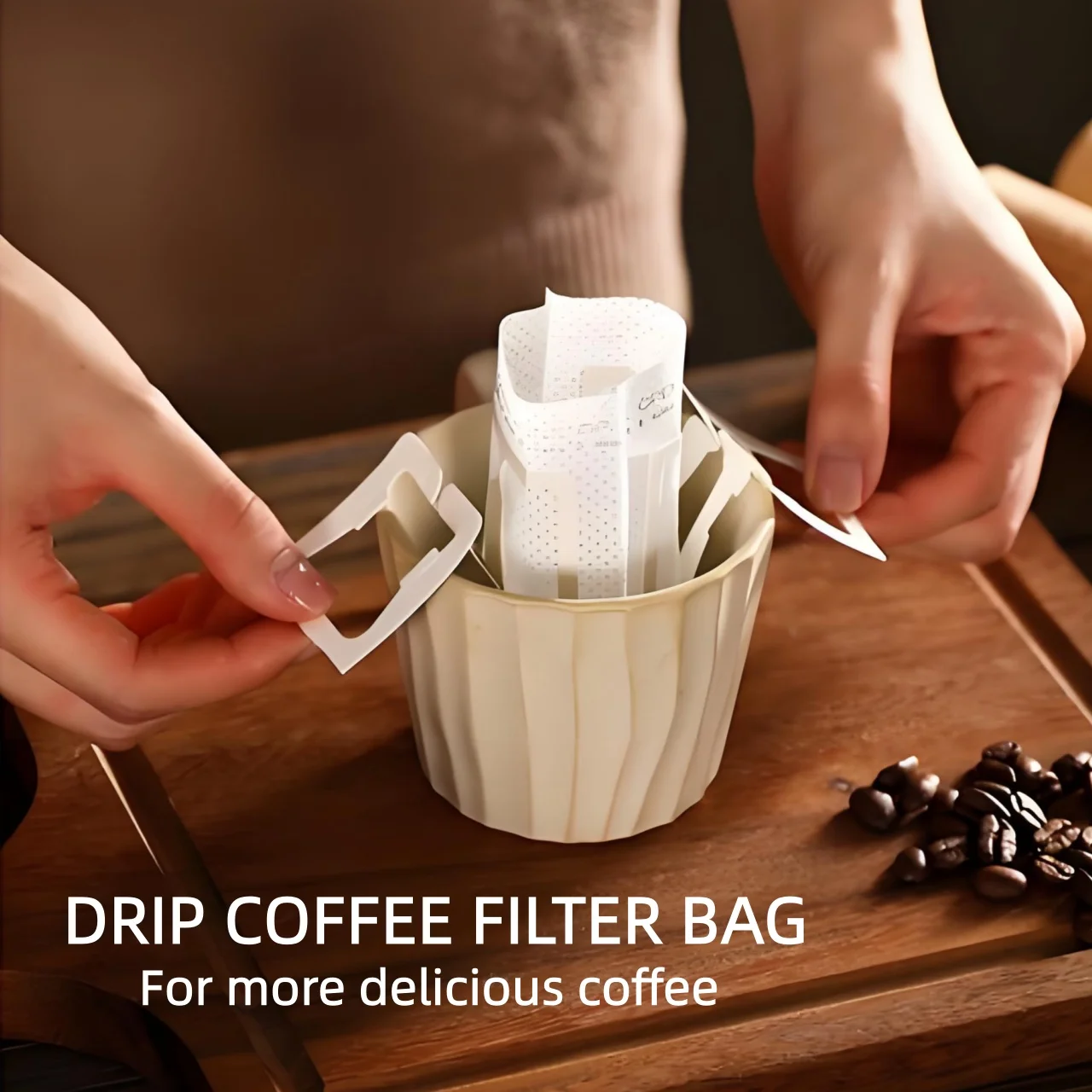 50 Pieces of Hanging Ear Coffee Filter Paper