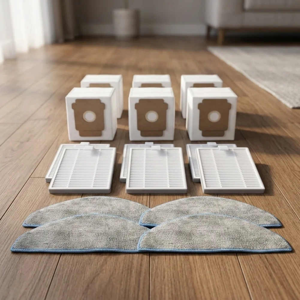 Dust Bags Filters & Mop Cloths For Roomba Essential Y0112/104/105avc/105 For Combo Robot Vacuum Cleaner Replacement Accessories