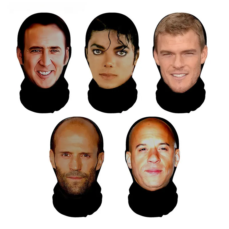 Speed & Passion Style Full Face Mask Unisex Dustproof Cycling Scarf Headwear for Cosplay Role Play Props image 4