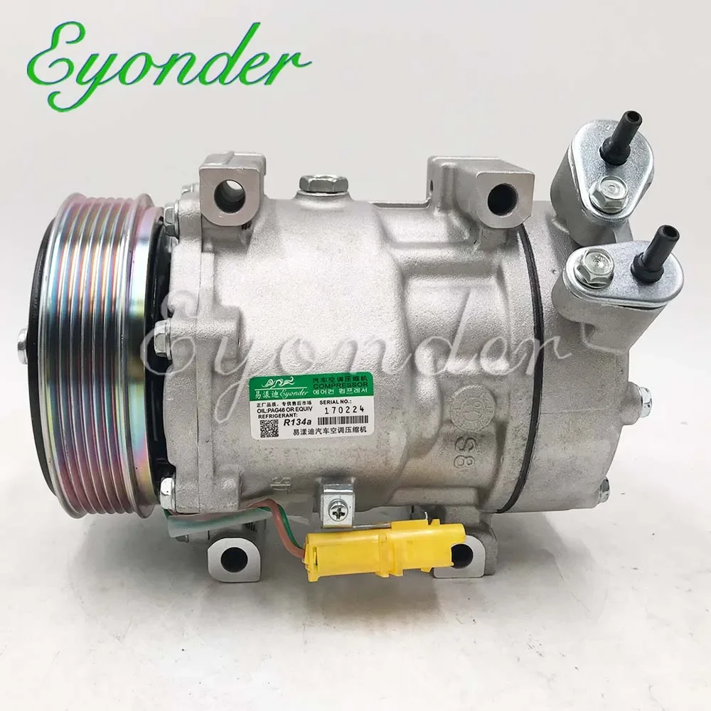 SD7V16 A/C Air Conditioning Compressor Cooling Pump 7V16 for Fiat ULYSSE 179AX 2.0 9655421680 9659232180 9686061880 9645440480