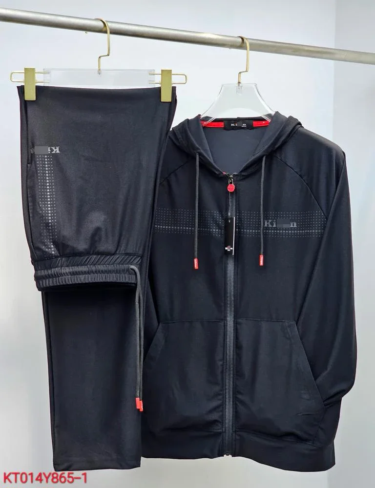 BILLIONAIRE BLKA CPTG Sportswear set men 2024 new Thin sports comfortable zipper quality Hooded Breathable big size M-4XL