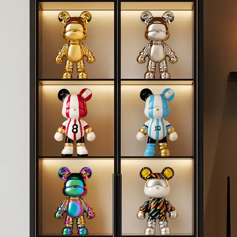 폭력적인 곰 장식, 가벼운 럭셔리, 고급 거실, 와인 캐비닛, 옷장, 옷가게, 고급 장식