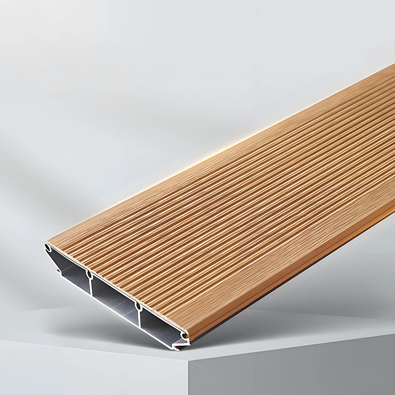 

Modern Square Design Click Outdoor Deck Flooring Aluminum Composite WPC Waterproof Smooth Surface for Garden Application