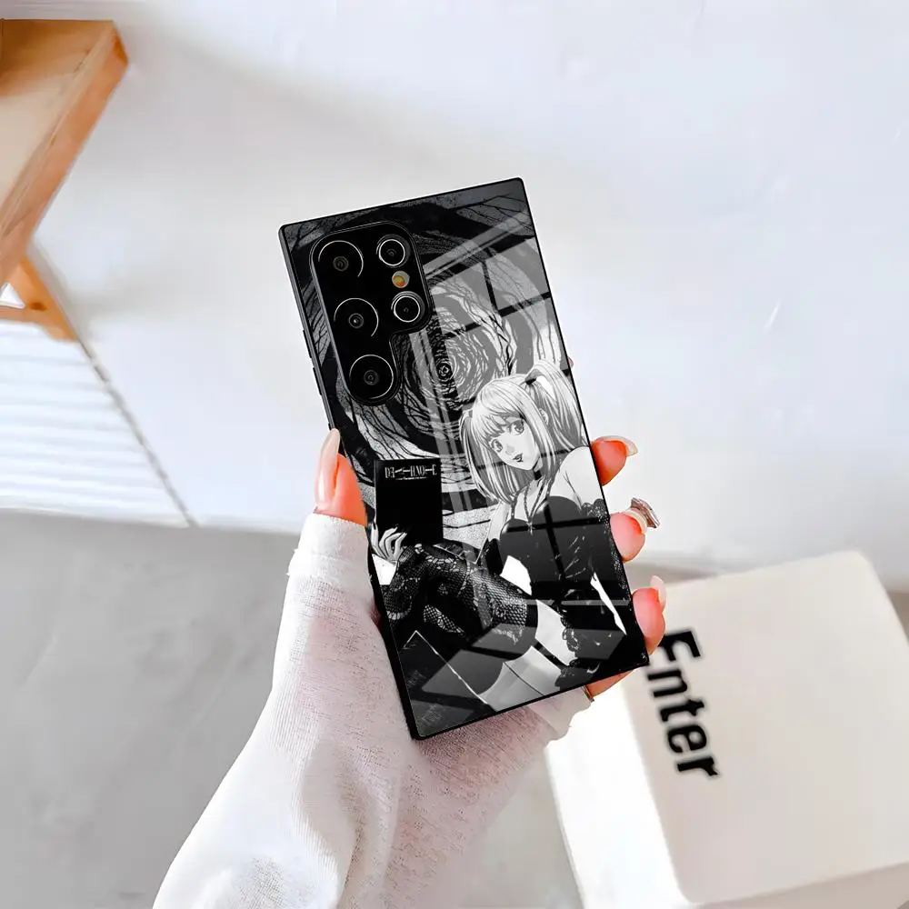 

Anime Death Note Phone Case For Samsung S26 S25 Plus S20 S20 Plus S22 Ultra S23 FE S21 Plus S21 Ultra Glass Cover