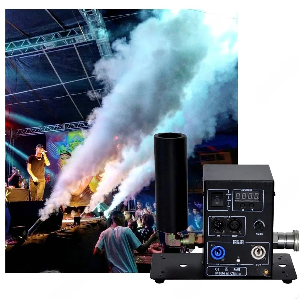 

Co2 Jet Machine Power DMX IN/OUT Plug Event FX Wedding Disco Concert Show Music DJ Party Festive Stage Light Digital Single Pipe