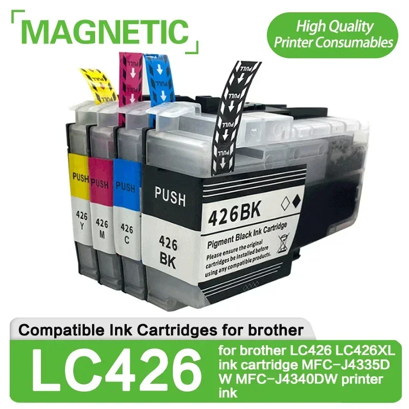 

1 Set LC426XL Ink Cartridges Compatible for brother LC426 LC426XL ink cartridge MFC-J4335DW MFC-J4340DW printer ink