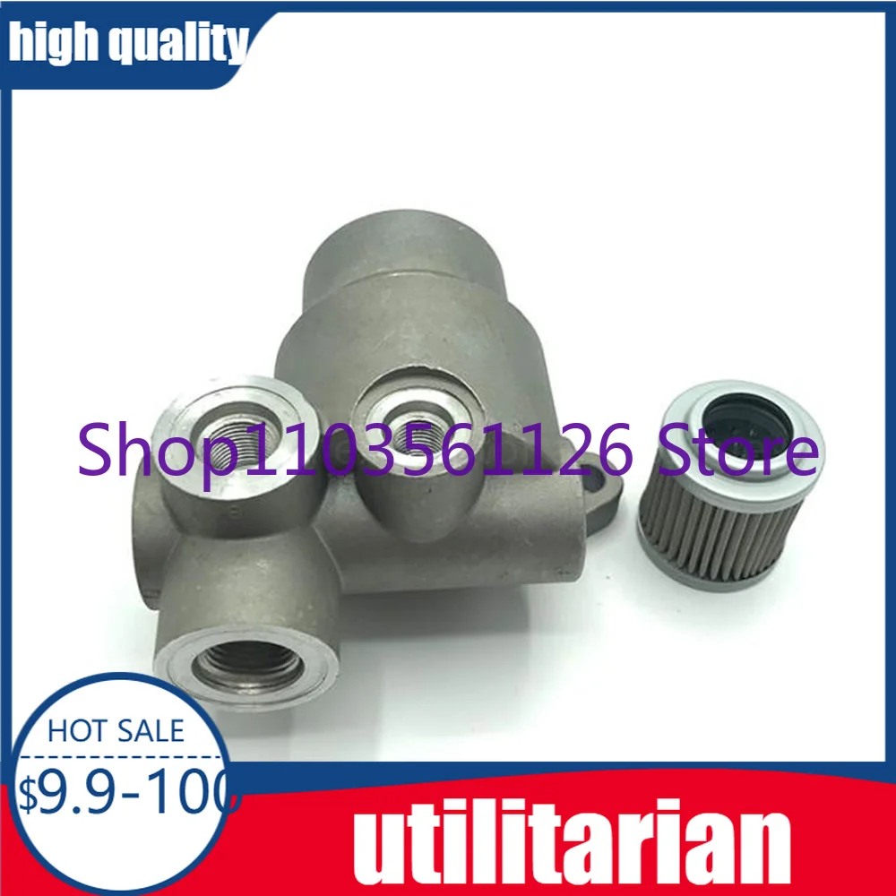 

For Kubota U15 10 20 25 30 35-3S 155 161 Hydraulic Pilot Filter Element Assembly Aluminum Holder Excavator parts