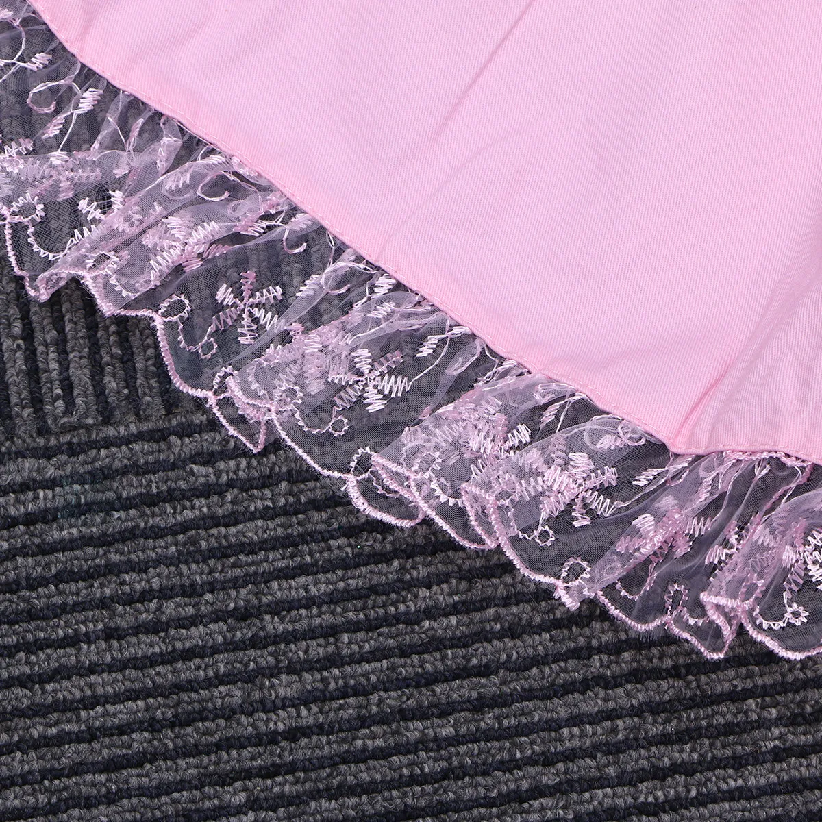 

Короткий кружевной фартук для горничной/официантки, хлопковый фартук с карманами для приготовления пищи, для отелей, кафе, пекарен, косплея, вечеринок, розовый