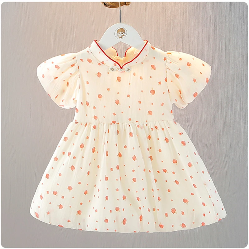 

18M-6T summer children kids girls fashion cute short sleeve dress