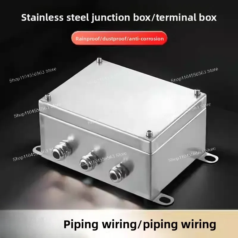 304/316L Stainless Steel Outdoor Junction Box – Universal Waterproof Anti-Corrosion UK Terminal Breakout Box (Customizable)