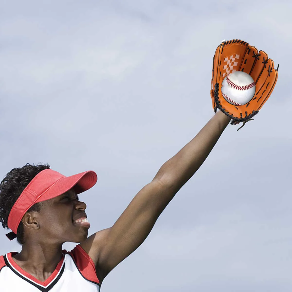 

11.5 Inch Baseball Left Hand Glove Yellow Softball Basket Weave Webbing Cushioned Palm Pad Adjustable Heels Stable