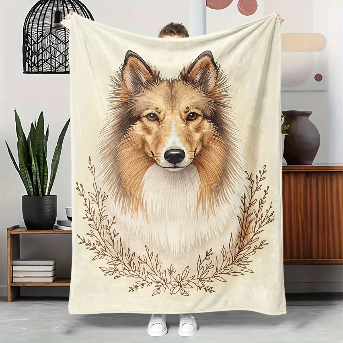 

Уютное фланелевое одеяло с головой волка — мягкое и теплое, идеально подходит для кемпинга, диванов, кроватей и стульев, отличный праздничный подарок для