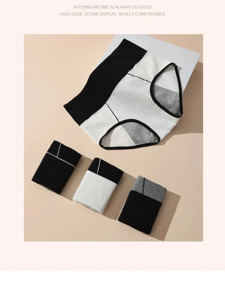 4 pçs calcinha feminina cintura alta barriga apertando forma confortável triângulo calcinha pura