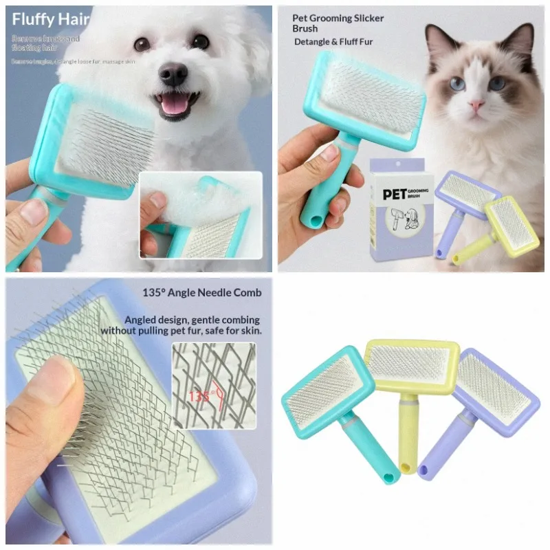 Pet comb, suitable for removing hair from dogs and cats Hair removal comb for grooming  Cat Dog combPet supplies